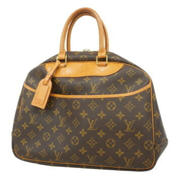 Louis Vuitton Monogram Deauville Handbag Brown - Picture 1 of 9